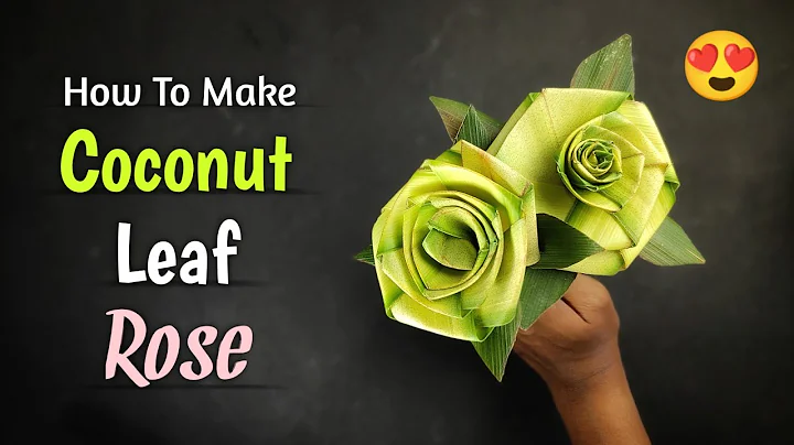 How to make Coconut Leaf Rose 🌹| Palm leaf flower | Nature Arts | Flower making idea | Uncle Crafts