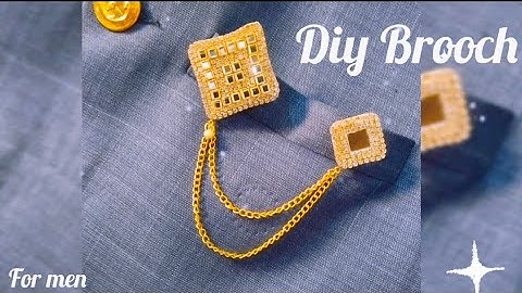 ✨Diy Royal Brooch for men | Handmade brooch tutorial #diy #brooch #diybrooch #menaccessories #craft 