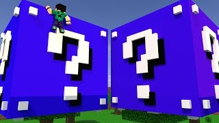 Minecraft - CUBO DE LUCKY BLOCK AZUL!! - PVP MINI GAME