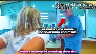 Karen Explodes After Police Deny Her Complaint