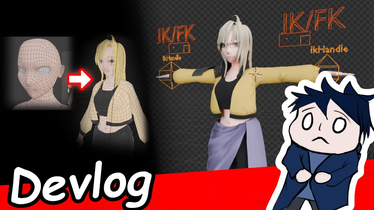 [Devlog] Rigging, IK/FK Setup, Keyframing [ID/EN] - YouTube