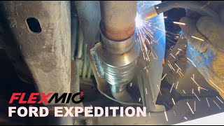 Ford Expedition 5.4l catalytic converter replacement using Flexmig 360
