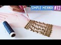 Latest Easy Front Hand Simple Mehndi Design #12