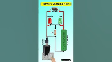 ⚡ Simple Battery Charging Indicator 🔋 | Easy DIY Circuit #shorts #battery #electronics