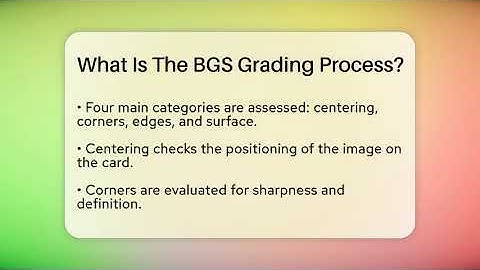 What Is The BGS Grading Process? - The Memorabilia Zone