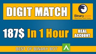 Binary Option Digit Match Bot | 187$ in 1 Hour | Real Account