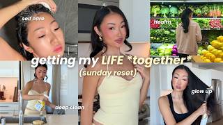 the *ultimate* SUNDAY RESET | deep cleaning, self care, grocery shopping + productive weekly prep