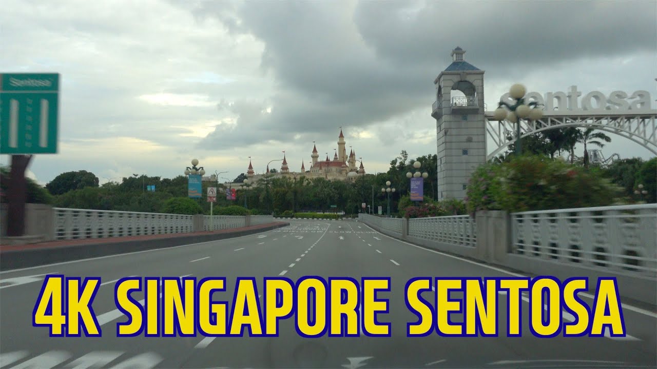 4K Drive Singapore Sentosa island Tour - YouTube