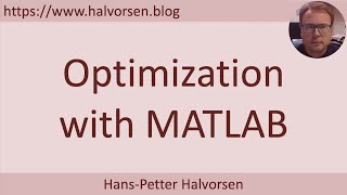 MATLAB - Optimization