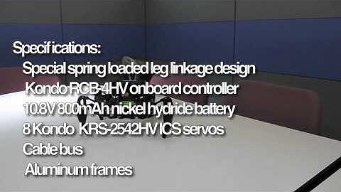 New Kondo KMR-P4 Quadruped Robot