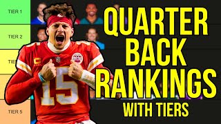 Top 18 Quarterback Rankings & Tiers - 2023 Fantasy Football