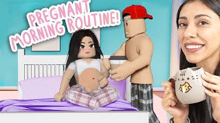 My PREGNANT MORNING ROUTINE! 🤰 (Roblox Berry Avenue)