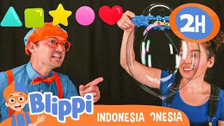 Belajar Tentang Bentuk! - Blippi Membuat Gelembung Besar | Blippi Bahasa Indonesia - Video Anak-Anak