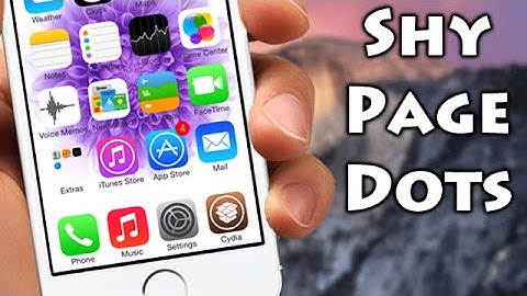 Shy Page Dots - Cydia Tweak