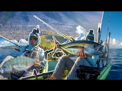 Fishing in Paradise before work | live bait, jigging + PB yellow spot papio & my smallest shibi