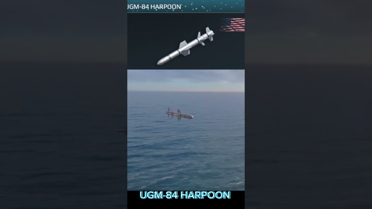 UGM-84 HARPOON USS AMERICAN MISSILE BATTERY 