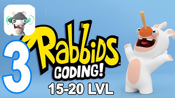 Rabbids Coding - Walkthrough Gameplay Part 3 - 15 16 17 18 19 20 Levels (iOS, Android, PC)