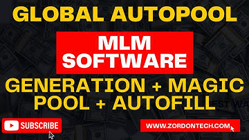 global autopool mlm software  || zordontech || 🔥mlm software free me kaise banaye🔥