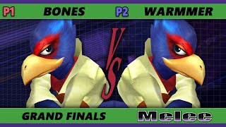 S@X 415 GRAND FINALS - Bones (Falco) Vs. Warmmer [L] (Falco) Smash Melee - SSBM