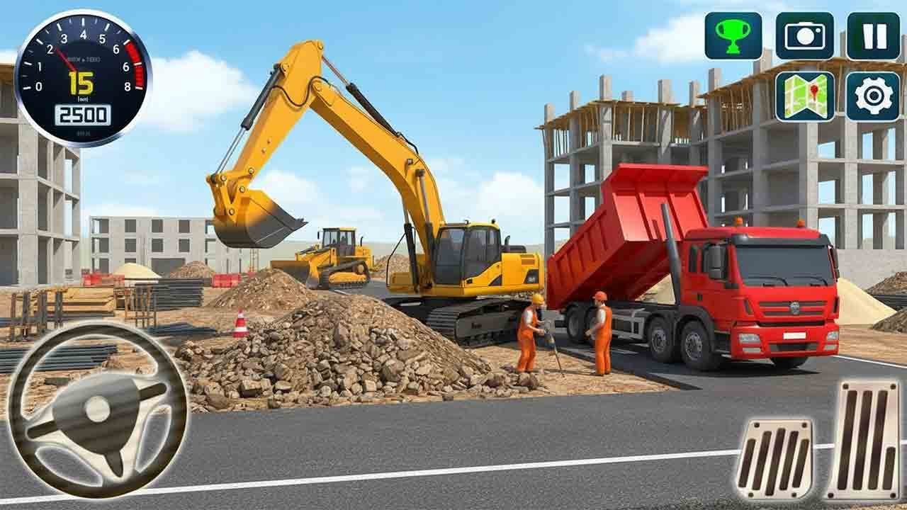 🚨 JCB City Road Construction Simulator 3D 🚧 | Android Gameplay with Heavy Excavator Trucks!