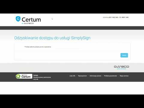 Activation of Code Signing on SimplySign