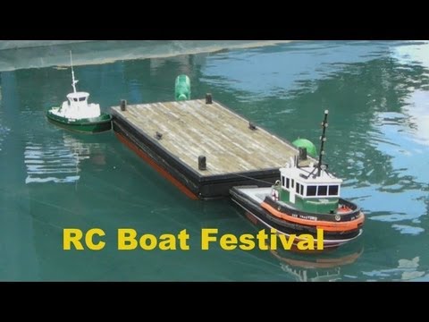 RC Model Tugboat And Barge - YouTube