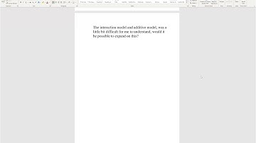 Biostatistics Chapter 11: Additive vs interaction model