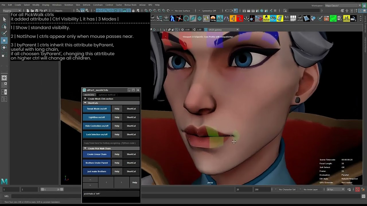 7 Meshctrls Tutorial   Make Ctrls Appear Only When Mouse Passes Near