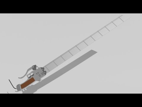 \"ტიტანების შერკინების\" ხმლის გაეთება ბლენდერში(Makeing AOT sword in the Blender)TimeLapse