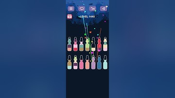 water sort puzzle -sort color puzzle game level 1440