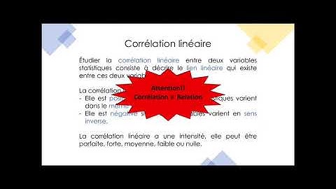 Corrélation et tableau à double entrée (MAT-4152)