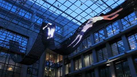 Extreme Rigging Ltd  Installed Travesías  a large-scale video installation sculpture