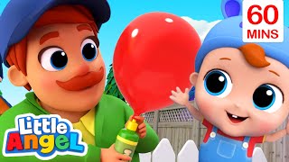 The Balloon Song | Little Angel | Cartoons for Kids - Explore With Me!