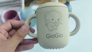 Personalized Custom Name Silicone Baby Sippy Cup
