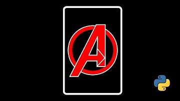 Avengers logo made with python turtle #shorts #short