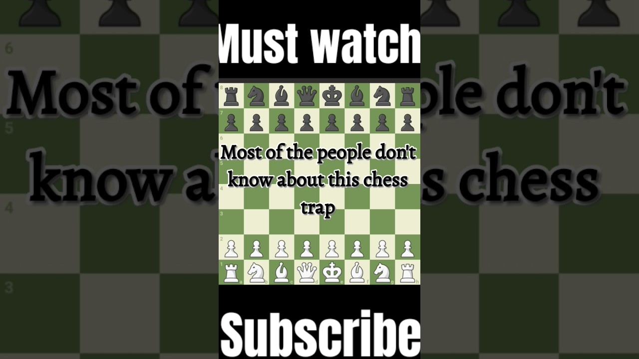 Most of the people don't know about this chess traps. 