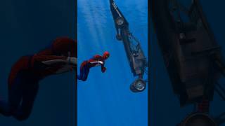 HOMEM ARANHA CAI NO MAR COM RAMP BUGGY #gta5 #shorts