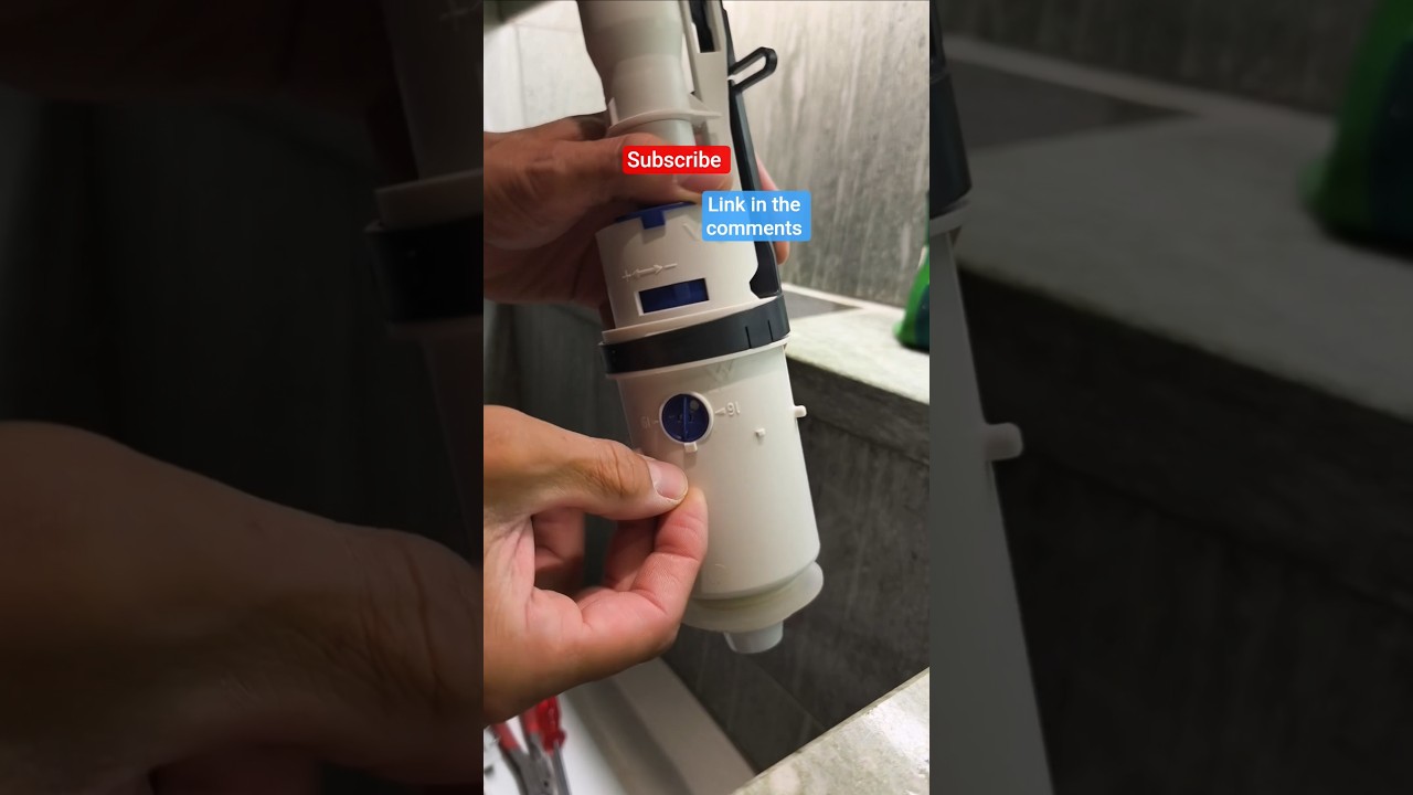 How to adjust amount of water in a Geberit cistern