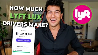 How Much Do Lyft Lux Black Drivers Make? (Pay, Bonuses, Rewards, Earnings) | Dylan Himmerich