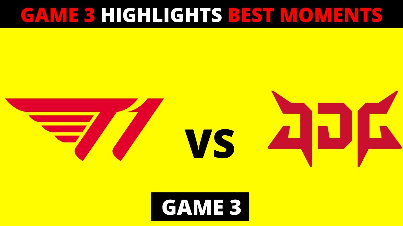 T1 vs JDG Highlights Game 3 - Jd Gaming vs T1 Worlds2022 Semifinals ...