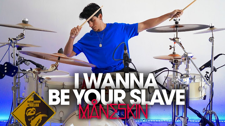 I WANNA BE YOUR SLAVE Drums version - Drums performance video thumbnail