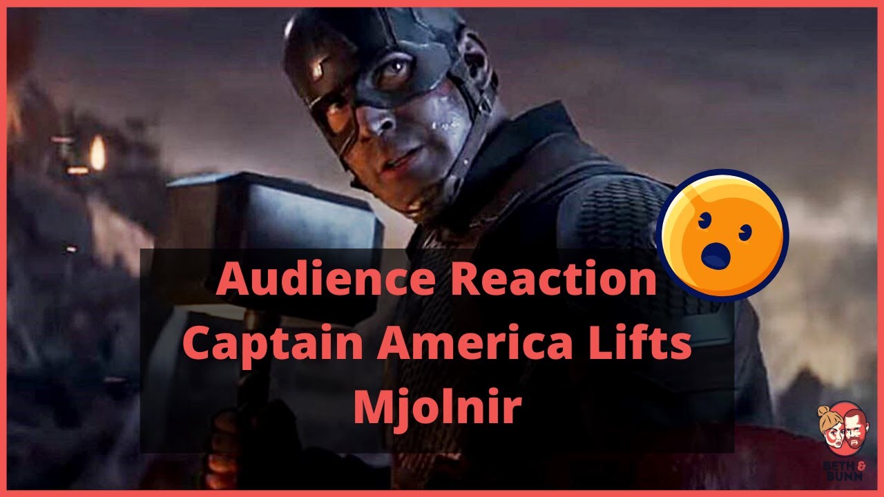 Cinema Audience Reaction to Captain America Holding Thor's Hammer Avengers Endgame