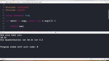 C++ mit Xcode programmieren - Die Quadratwurzel einer Zahl berechnen