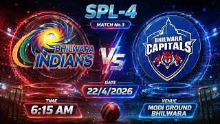 Bhilwara Indians vs Bhilwara Capitals live cricket match | SPL-4 Bhilwara (Sunrisers Premier League