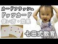 【赤ちゃん 1歳7ヶ月】七田式教育 / カードフラッシュ / ドッツカードのやり方・効果【成長記録】