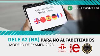 🔴DELE A2 (NA) PARA NO ALFABETIZADOS