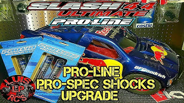 Traxxas Slash 4x4 Proline Pro-Spec Shocks Upgrade.