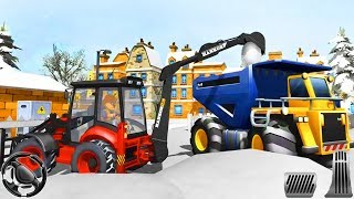 Snow Rescue Excavator - Driving Construction Vehicles | Android Gameplay screenshot 5