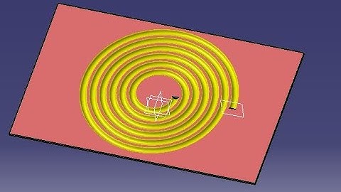 Spiral  slot using Catia V5