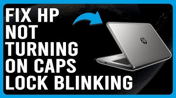 HP Not Turning On Caps Lock Blinking (How To Solve HP Not Turning On Caps Lock Blinking -Quick Fix!)
